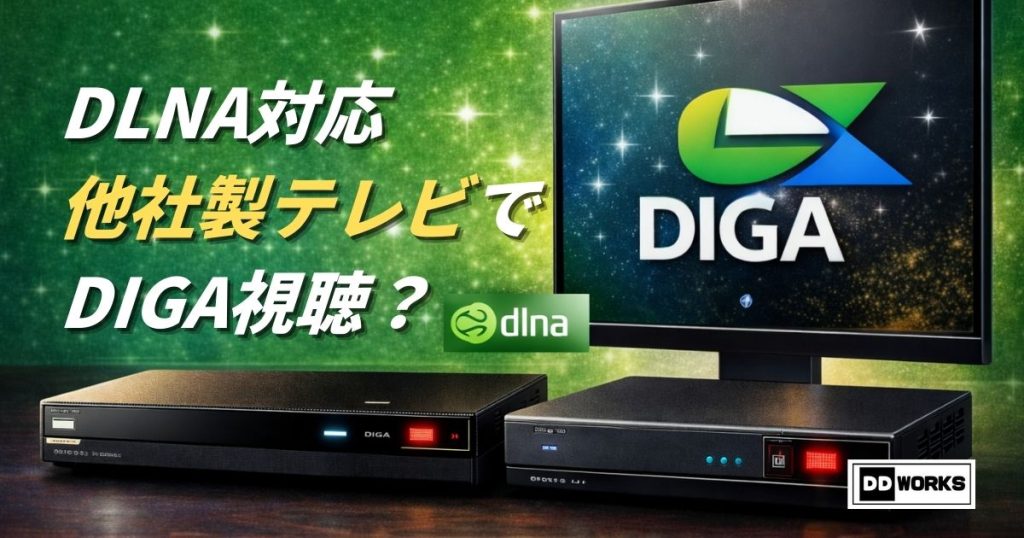 DLNAに対応した他社製テレビでディーガ（DIGA）を見れる？